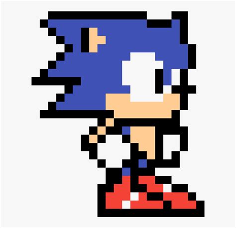 Pixel Art Sonic Pixel , Png Download - Pixel Art 8 Bit Sonic ...