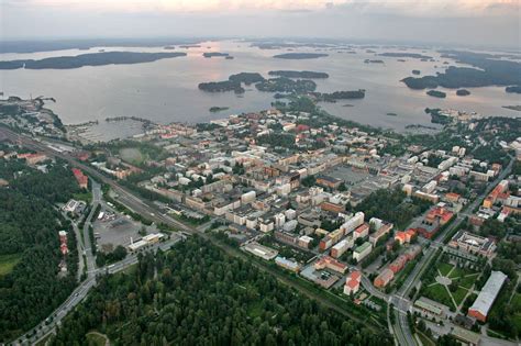 Aerial over downtown Kuopio, Finland. // Didn't even know it looks like this.. // my city ...