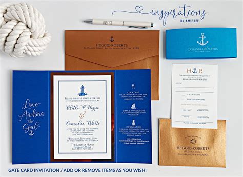 Nautical Wedding Invitations Nautical Classic Elegant - Etsy