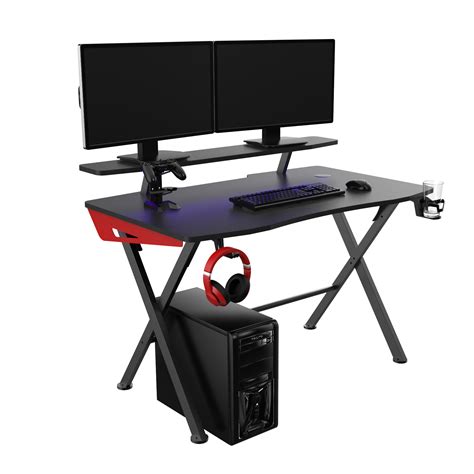 LOCTEK GD101 Stable X-Frame X-Leg Ergonomic Gaming Table Gaming Adjustable Desk