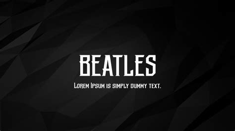 BEATLES Font : Download Free for Desktop & Webfont