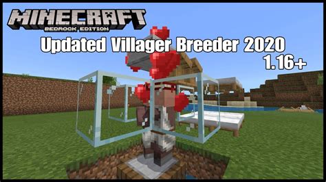 Updated/Improved Villager Breeder Tutorial for Minecraft Bedrock 1.16+ - YouTube