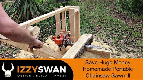 50 Dollar Portable Sawmill | Chainsaw Mill | Chainsaw mill, Homemade ...