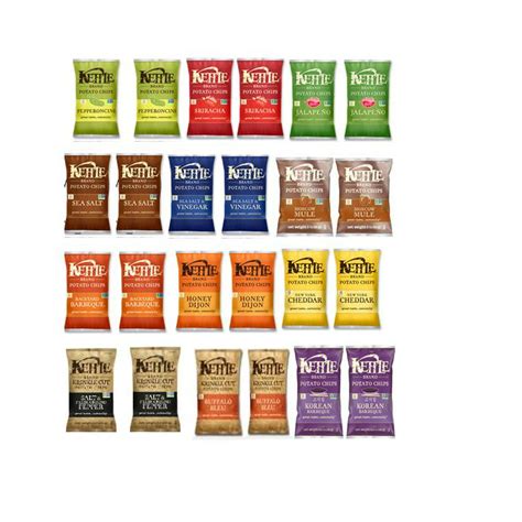 Kettle Chips 12 Flavor Variety Pack 2 per flavor (1.5 oz 24pk ...