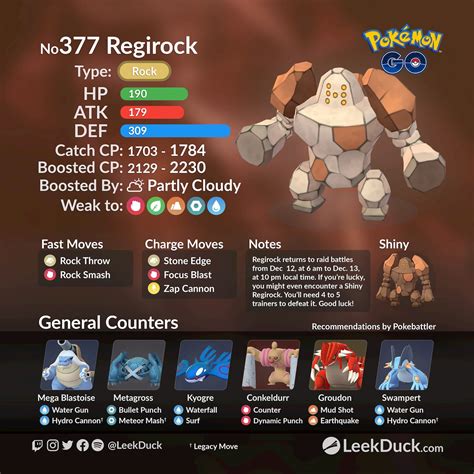 Regirock Returns to Raids - Leek Duck | Pokémon GO News and Resources ...