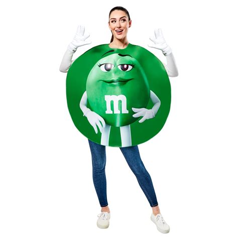 M&M'S GREEN CHARACTER ADULT UNISEX HALLOWEEN COSTUME - Walmart.com