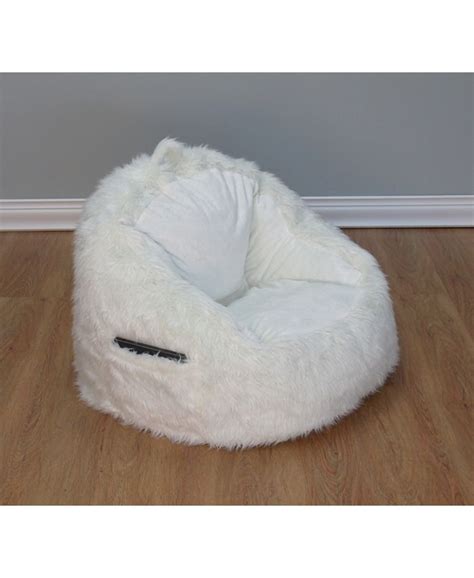 Acessentials Faux Fur Bean Bag Chair - Macy's