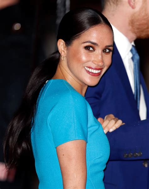 Meghan Markle's Extra-Long Sleek Ponytail, 2020 | Meghan Markle's Best Hairstyles Through the ...