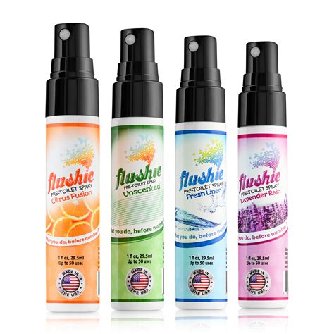 Flushie Pre-Toilet Spray; 1 Oz. (4-Pack) - Walmart.com