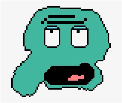 Squidward - Pixel Art - 850x660 PNG Download - PNGkit