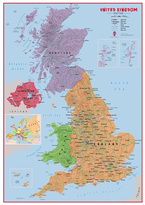 Map Of The Uk Printable