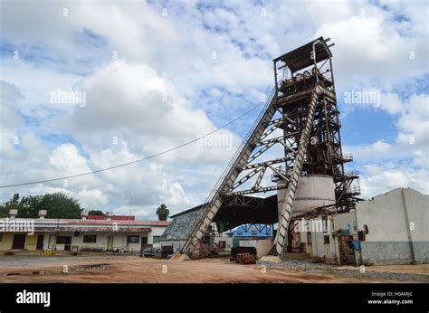 Tsumeb mine shaft, Namibia Stock Photo - Alamy