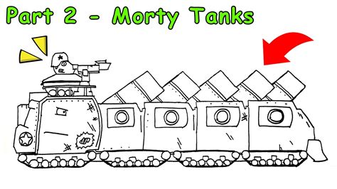 Cara Menggambar Tank Kartun Morty | Valhalla Toons Tank - Part 2 - YouTube