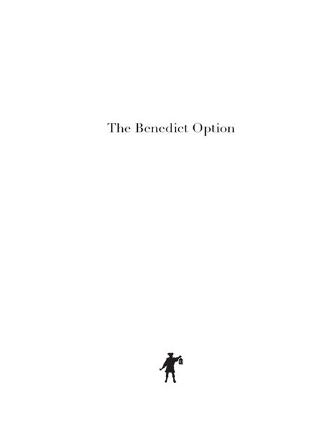 Excerpt From "The Benedict Option" by Rod Dreher | PDF | Conservatism | Christian Right