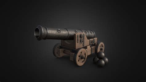 Cannon - Download Free 3D model by Lyskilde (@longtail) [84d7315] - Sketchfab