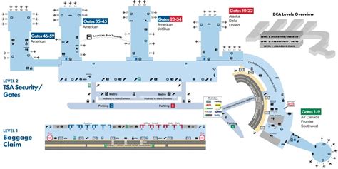 Exploring Washington Reagan Airport Map – A Guide To Navigating The Airport - Map Of Arizona