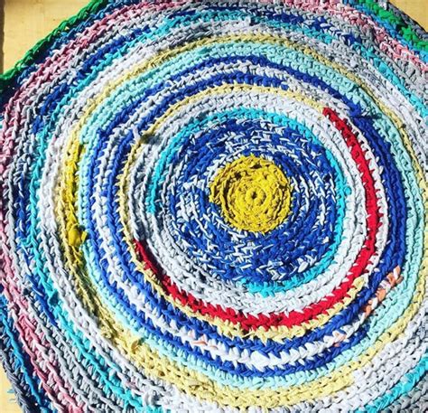 Round Crochet Rag Rug Pattern With Instructions for Making - Etsy