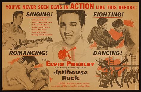 Lot Detail - Elvis Presley "Jailhouse Rock" Original Movie Poster