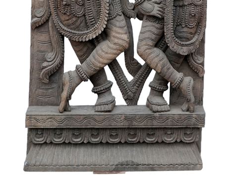 48" Large Radha Krishna Dancing | Wooden Statue | Exotic India Art