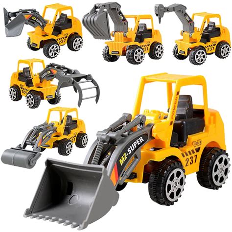 6 Pcs Play Vehicles Construction Vehicle Truck Cars Toys Set Friction Powered - Walmart.com