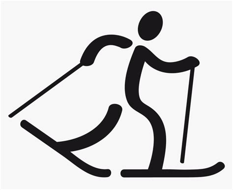 Cross Country Skiing Clip Art, HD Png Download - kindpng