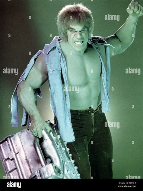 THE INCREDIBLE HULK US TV series with Lou Ferrigno as Dr David Banner a scientist who turns into ...