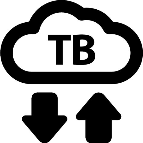 Tb Cloud Storage SVG Vectors and Icons - SVG Repo