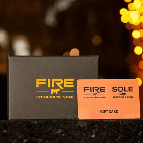 Fire Restaurant Gift Cards Dublin Ireland