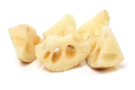 Fresh Lotus Root with Slices Stock Image - Image of asian, board: 103762213