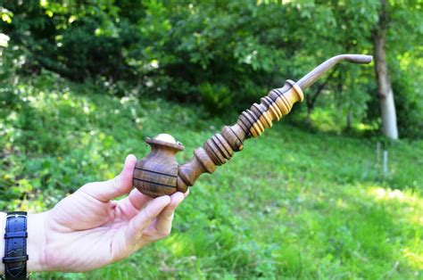 Handmade Wooden Smoking Pipe With the Bowl for Tobacco Wood - Etsy