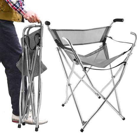 Buy Freshore Walking Stick Chair Seat - Folding Camping Cane Portable Stool Heavy Duty Aids for ...