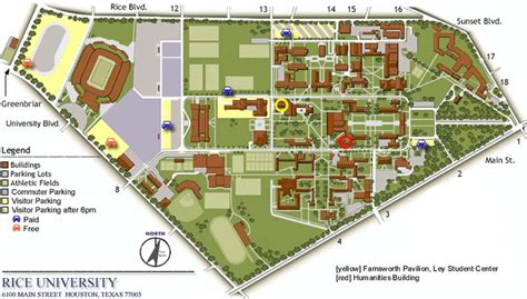 Rice University Parking Map - Brande Susannah