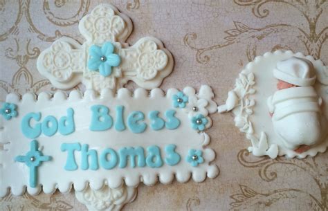 CHRISTENING CAKE TOPPER BAPTISM FONDANT CAKE TOPPER BABY BOY on Luulla