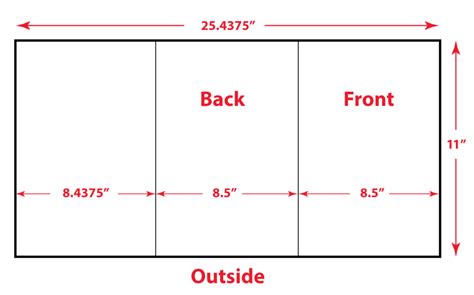 8.5 x 11 Folded 6 Page Brochure Template Download | Adobe InDesign and PDF Setup Layout