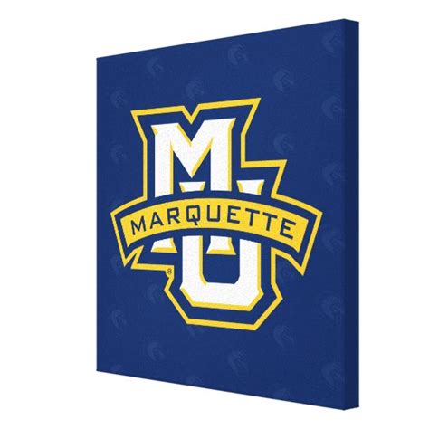 Marquette University Logo Watermark Canvas Print | Zazzle.com