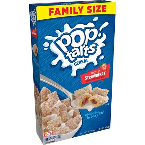 Pop-Tarts, Breakfast Cereal, Frosted Strawberry, Family Size, 17 Oz - Walmart.com - Walmart.com