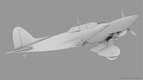 Aichi D3A1 - 3D Model by Carlo Cestra