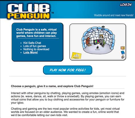 The Web Evolution of Club Penguin | by Diana Durr | Communication & New Media | Medium