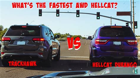 Trackhawk Vs Hellcat Durango! Whats The Fastest AWD Hellcat??? - YouTube