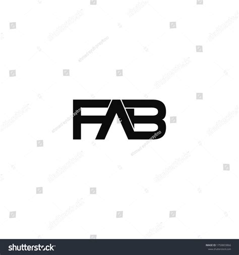 Fab Letter Original Monogram Logo Design Stock Vector (Royalty Free) 1759803866 | Shutterstock