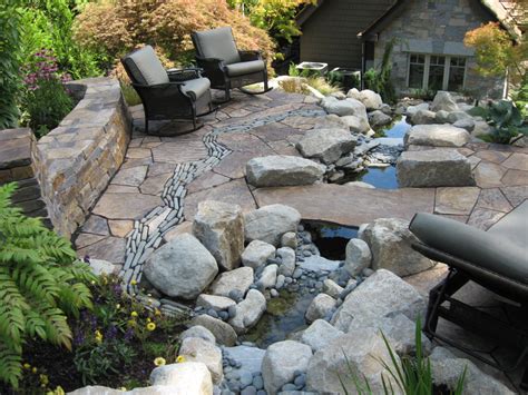 River Rock Patio Fire Pit | ... ways that outdoor space can be created with the addition of a ...