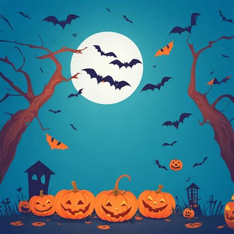 Premium AI Image | vector happy halloween background