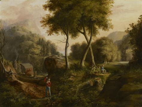 An 1825 oil-on-canvas landscape by Thomas Cole, who is widely considered the founder of the ...