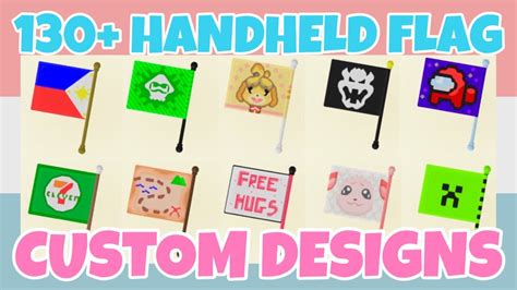 Best 130+ Handheld Flag Custom Designs In Animal Crossing New Horizons (Design ID Codes) - YouTube