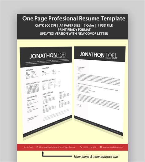 25+ Best One-Page Resume Templates (Simple to Use Format Examples 2020)