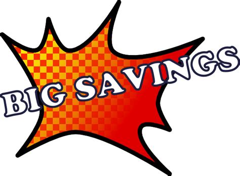 Big Savings clip art (117122) Free SVG Download / 4 Vector