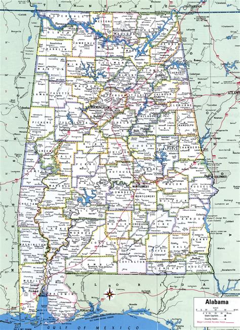 Alabama County Map - Printable Alabama Maps State Outline County Cities - There are 67 counties ...