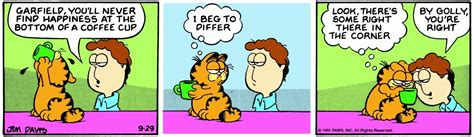 Coffee happiness | Garfield, Garfield comics, Comics