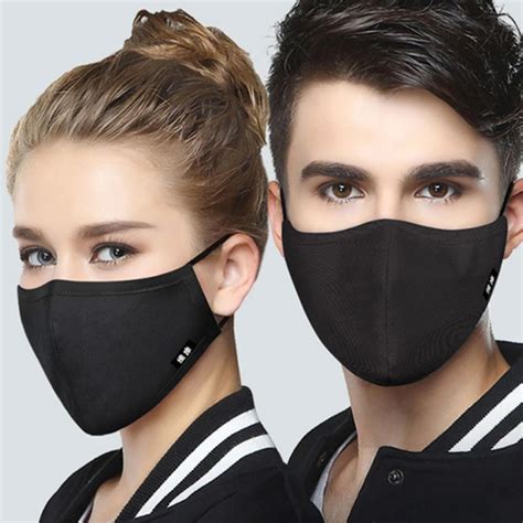 Men & Women Cotton Anti Dust Anti Haze Face Mouth Mask Cloth Respirator ...