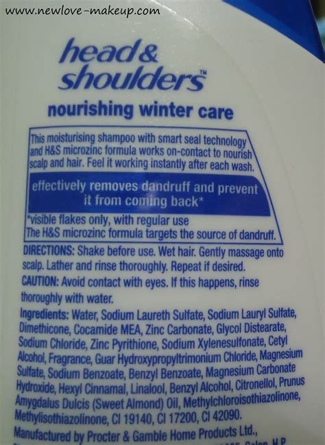 Head & Shoulders Nourishing Winter Care Anti- Dandruff Shampoo Review | New Love - Makeup